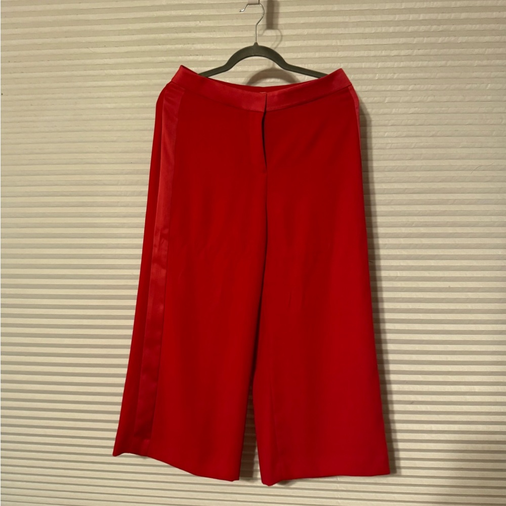 Boden Red Trousers with tuxedo Accents